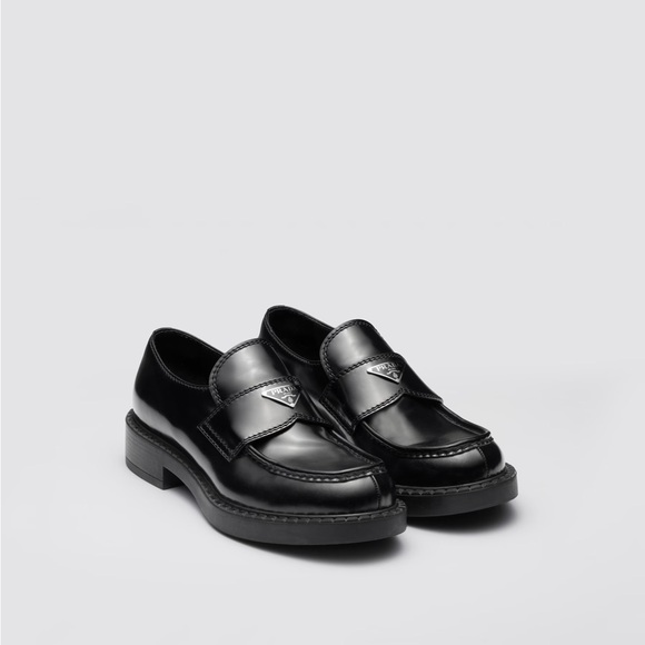Prada Men's Black Slip-On Loafers